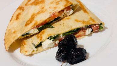 Spinach & Feta Quesadillas